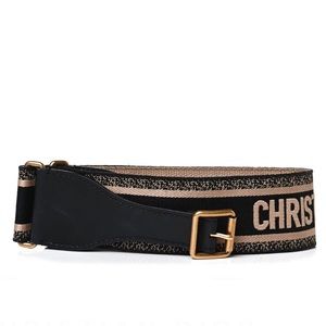 DIOR embroidered canvas belt